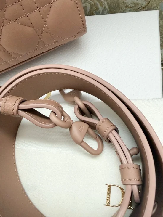 New! Christian Dior Medium  Ultra Matte Calfskin Cannage Lady Dior Bag - Picture 13 of 16